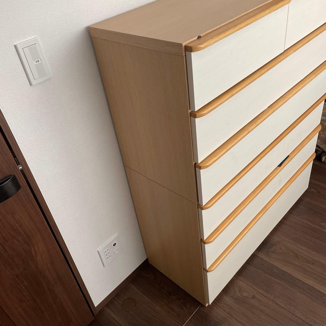 ニトリ　タンス　ハイチェスト　６段