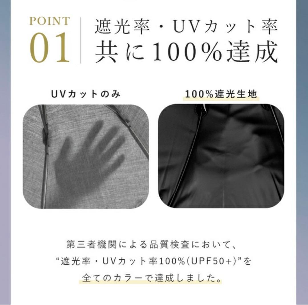 芦屋ロサブラン　100%完全遮光晴雨兼用まミドルシングルフリル55cm