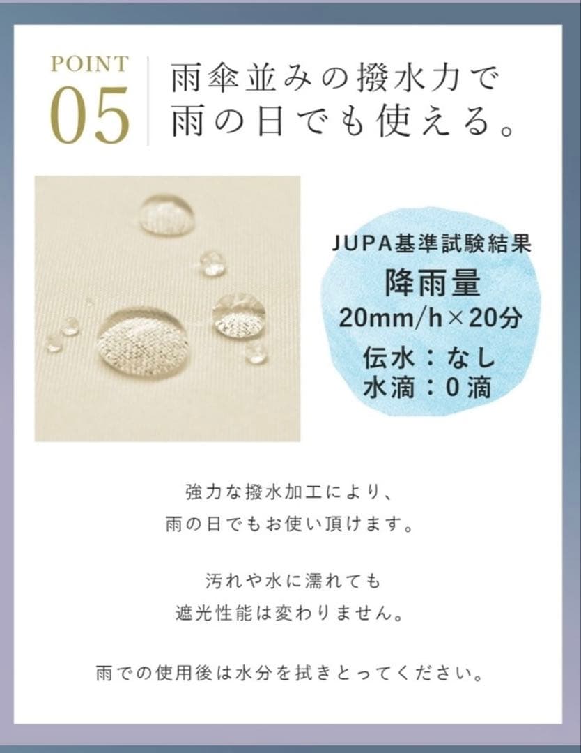 芦屋ロサブラン　100%完全遮光晴雨兼用まミドルシングルフリル55cm