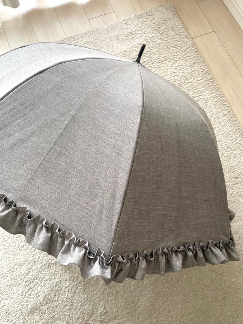 芦屋ロサブラン　100%完全遮光晴雨兼用まミドルシングルフリル55cm