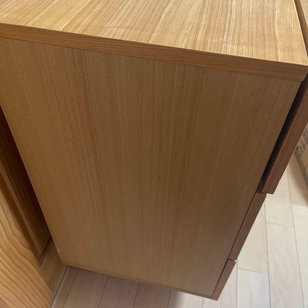 廃盤品のため早い者勝ち❗️無印良品　ナチュラルウッド 3段チェスト　箪笥