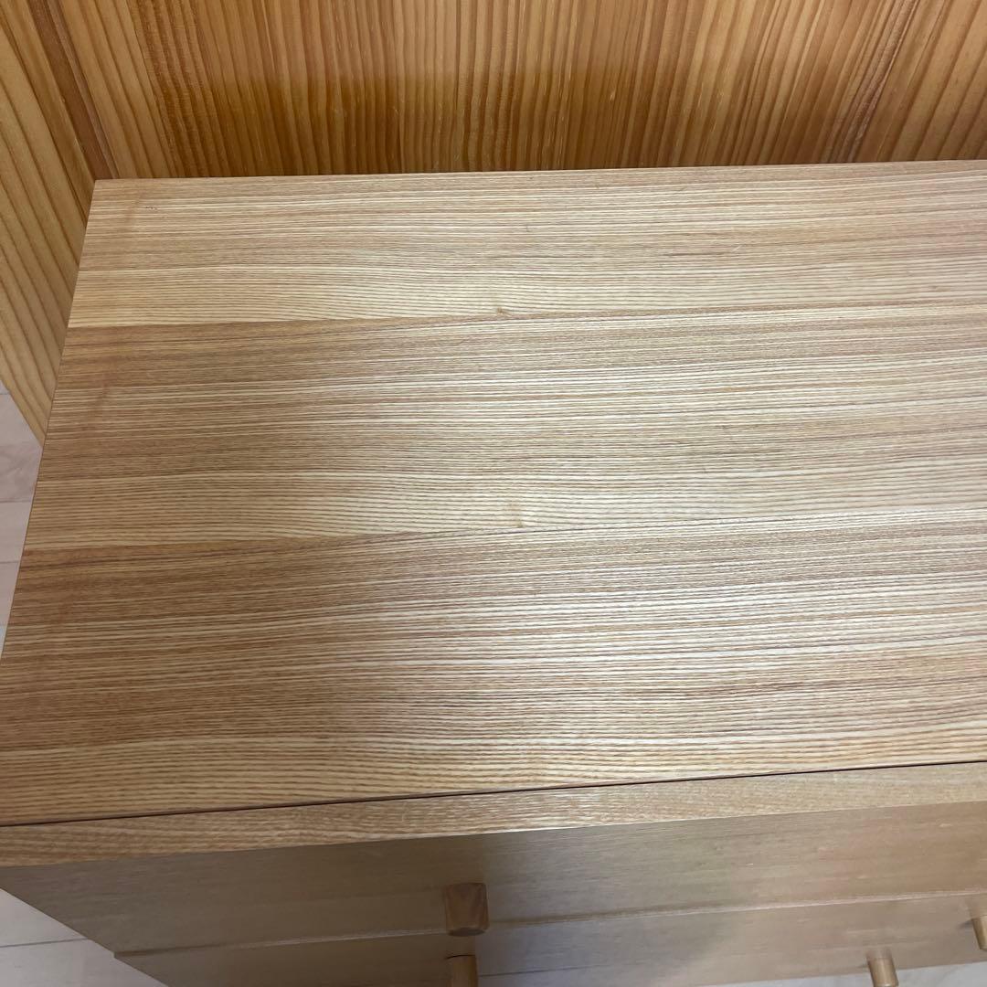 廃盤品のため早い者勝ち❗️無印良品　ナチュラルウッド 3段チェスト　箪笥