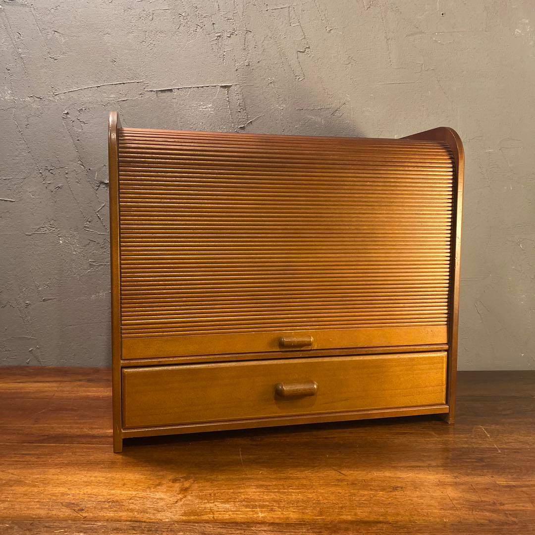 昭和レトロ じゃばらシャッター 小引き出し 収納 キャビネット インテリア