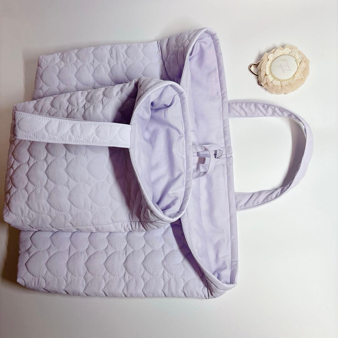 みっき様　ヌビ　ハート　キルト　レッスンバッグ　上履き袋　体操着袋　ハンドメイド