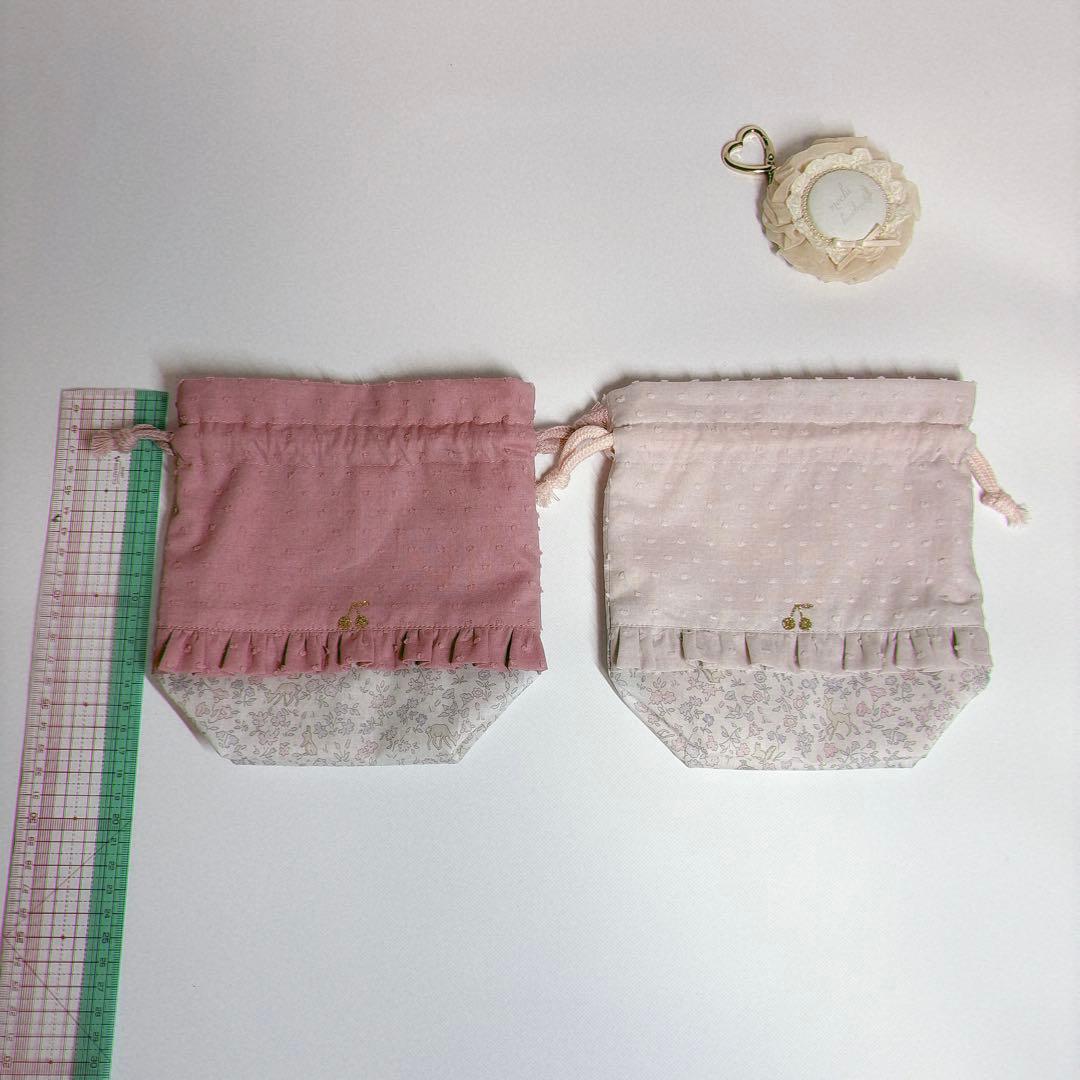 みっき様　ヌビ　ハート　キルト　レッスンバッグ　上履き袋　体操着袋　ハンドメイド