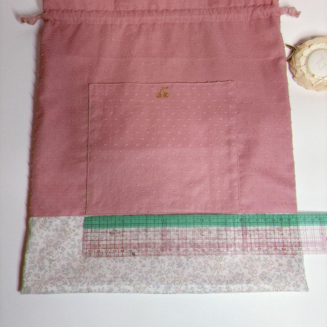 みっき様　ヌビ　ハート　キルト　レッスンバッグ　上履き袋　体操着袋　ハンドメイド