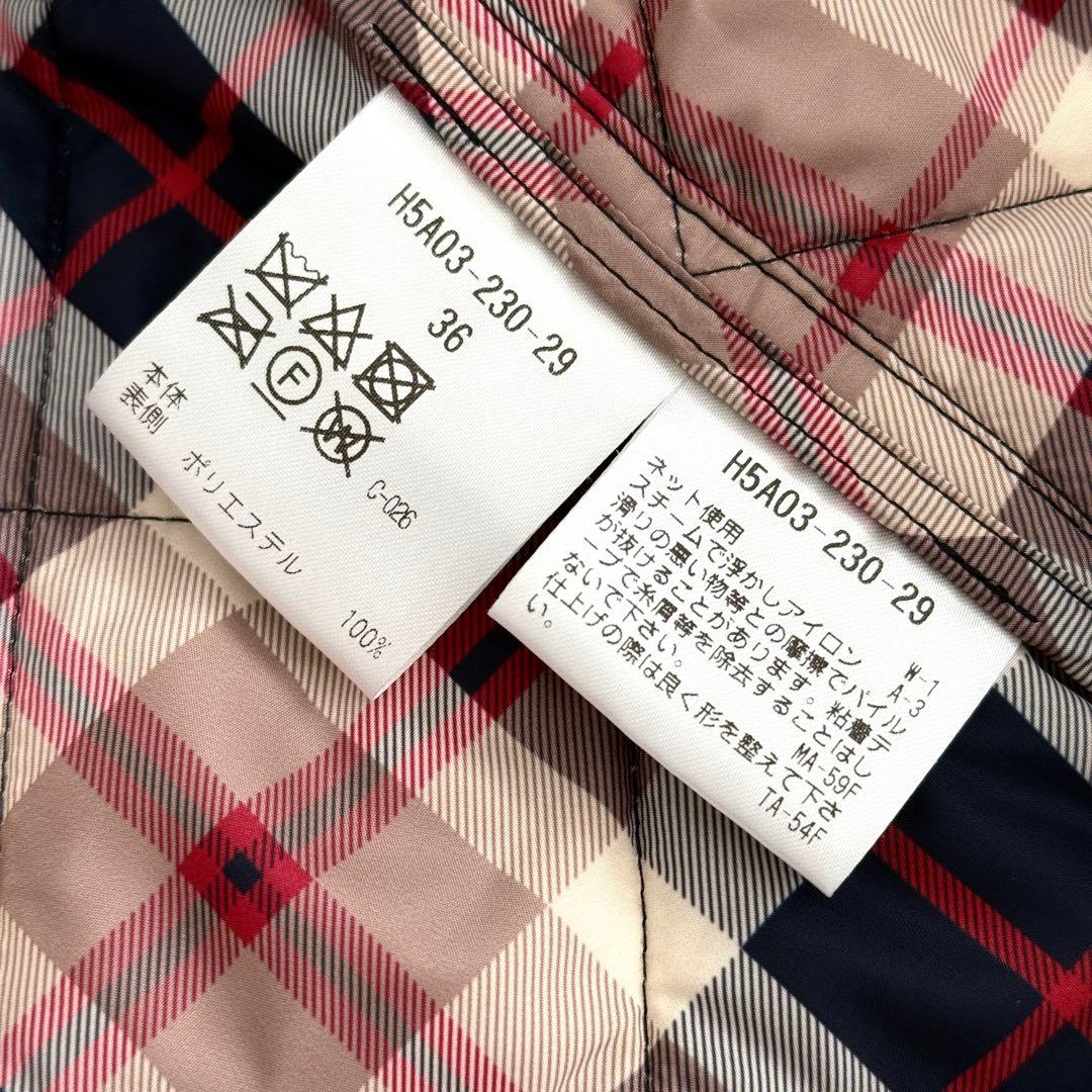 マッキントッシュフィロソフィー　キルティング ロングコート　S M ロイトン