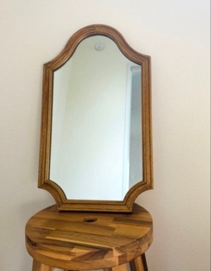 美品！antry ウォールミラー　Hall Wood ミラー 鏡