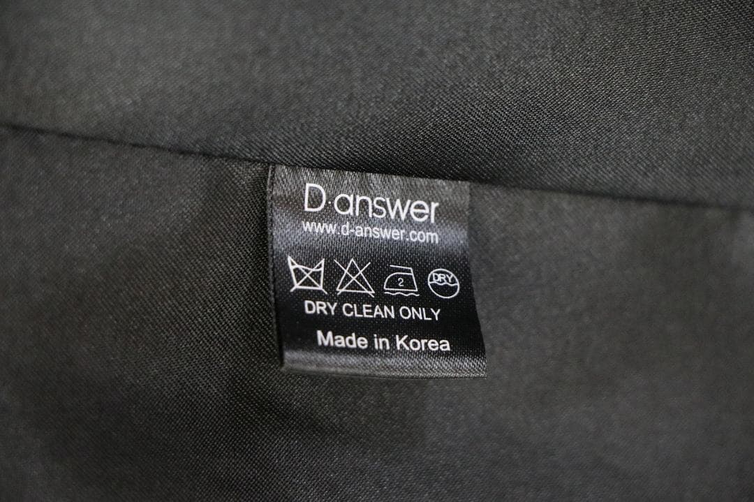 極美品 D .answer ツィード チェスターコート 白黒 48