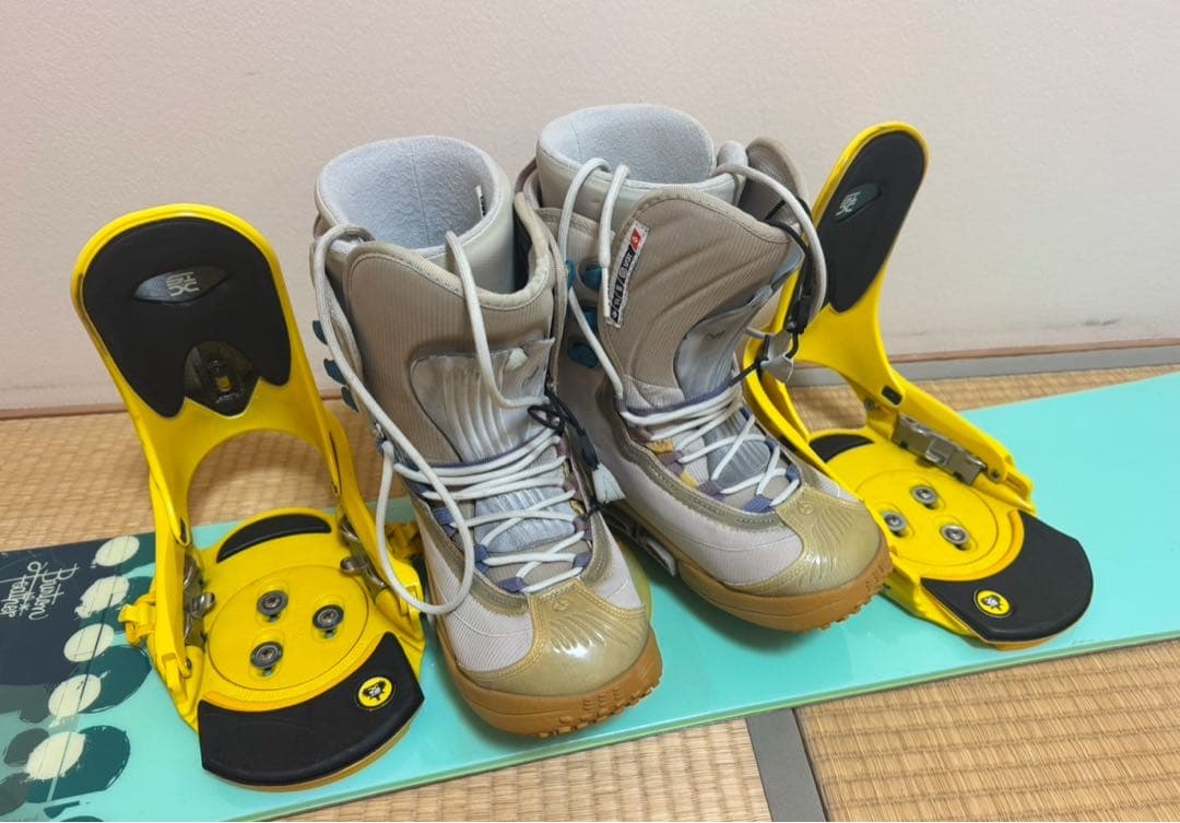 希少Burton 145３点セット 初期ステップオン ケース等付