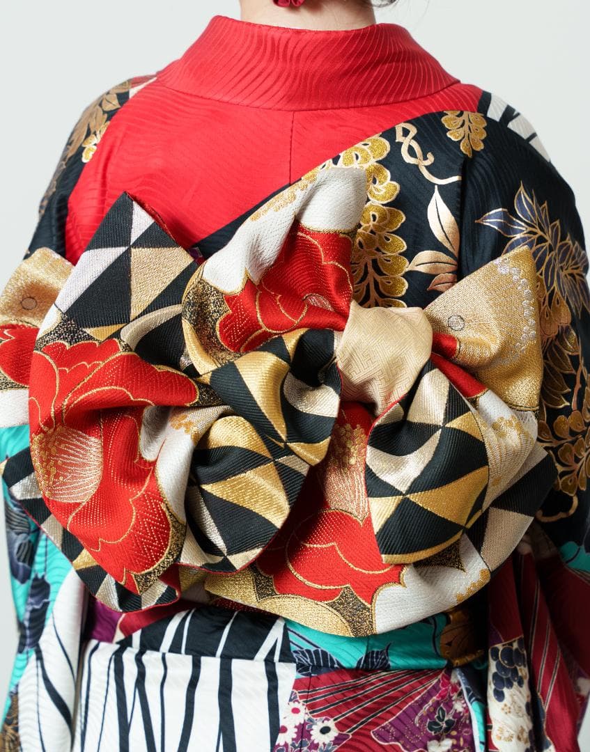 ≪美品≫正絹　振袖9点フルセット【900】【165cm~175cmの方用】