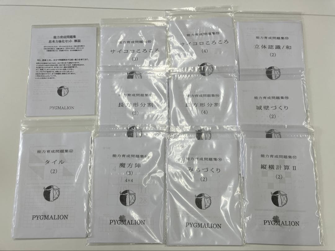 思考力養成講座 第１〜第４講座＋思考力強化のセット　ピグマリオン