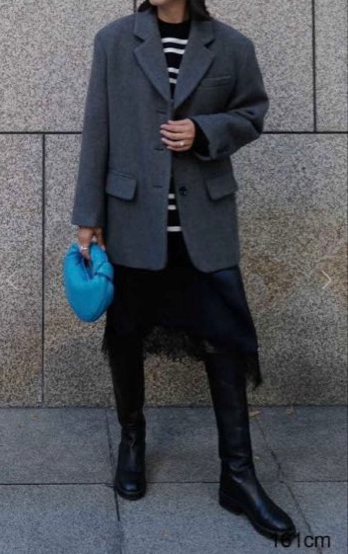 machatt マチャット グレー ウールテーラードジャケット