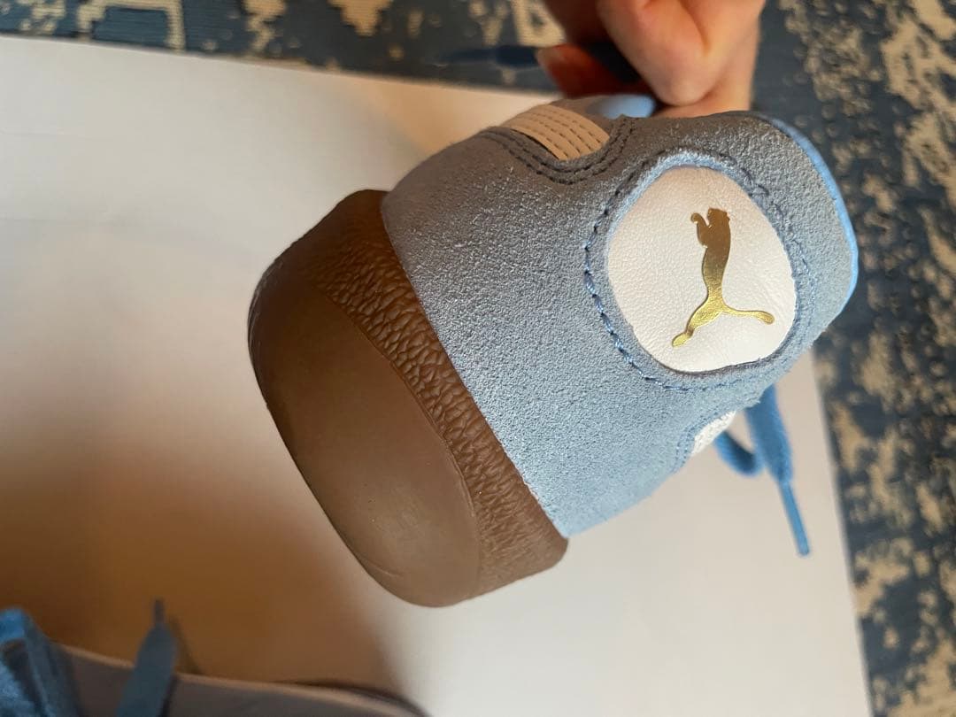 Puma PALERMO ライトブルー スエードスニーカー