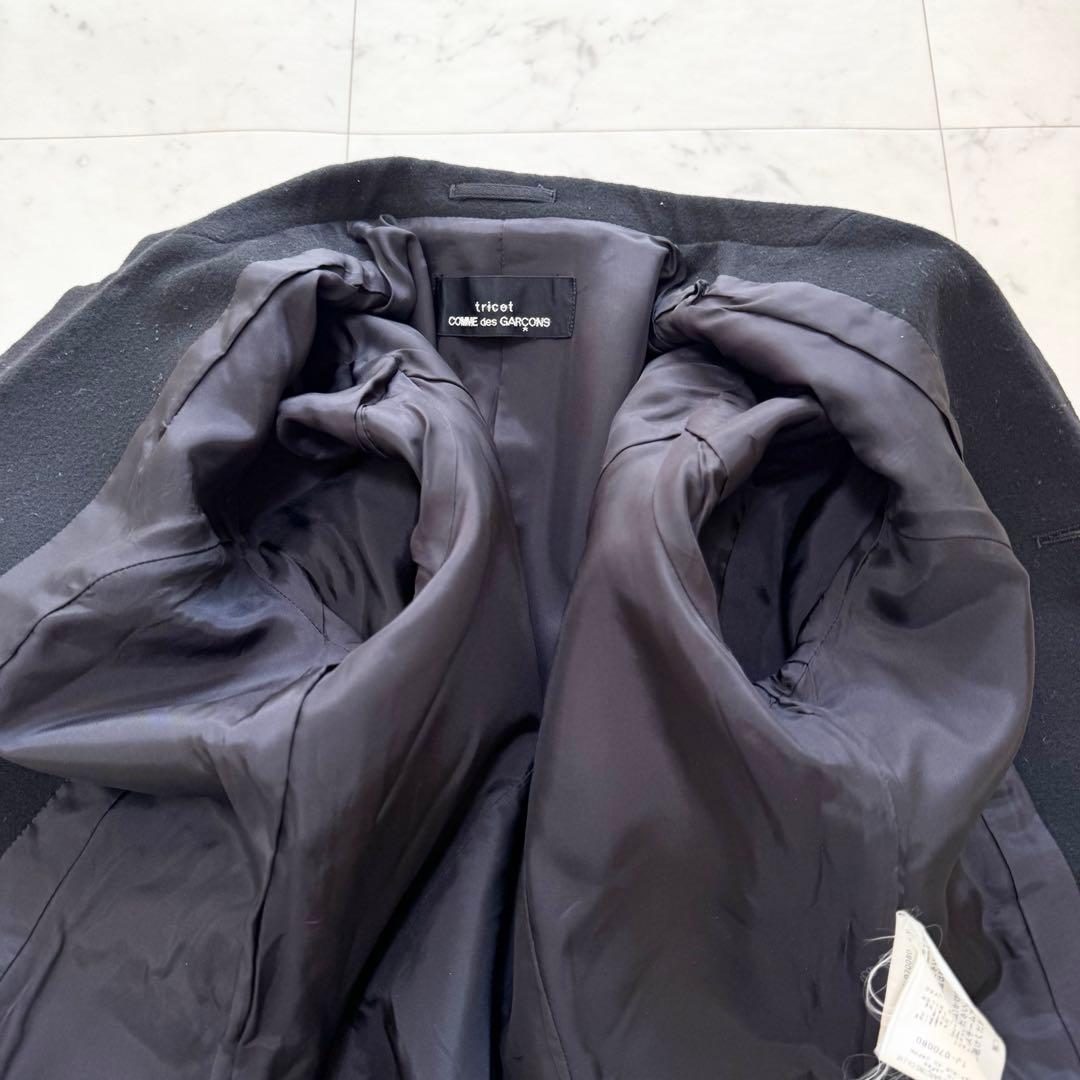 【美品】トリココムデギャルソン テーラード ジャケット ポケット切替 ウール