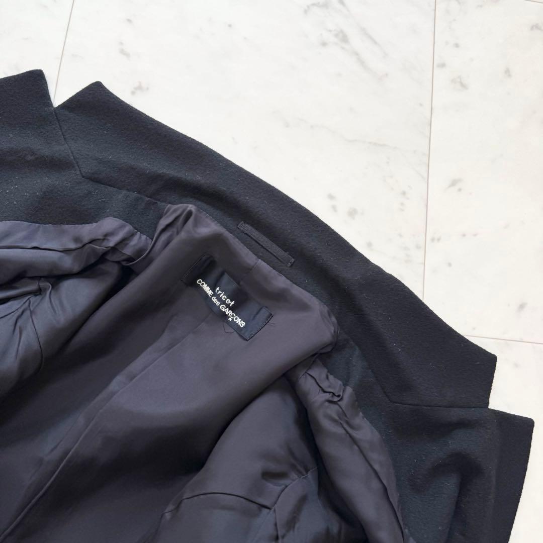 【美品】トリココムデギャルソン テーラード ジャケット ポケット切替 ウール