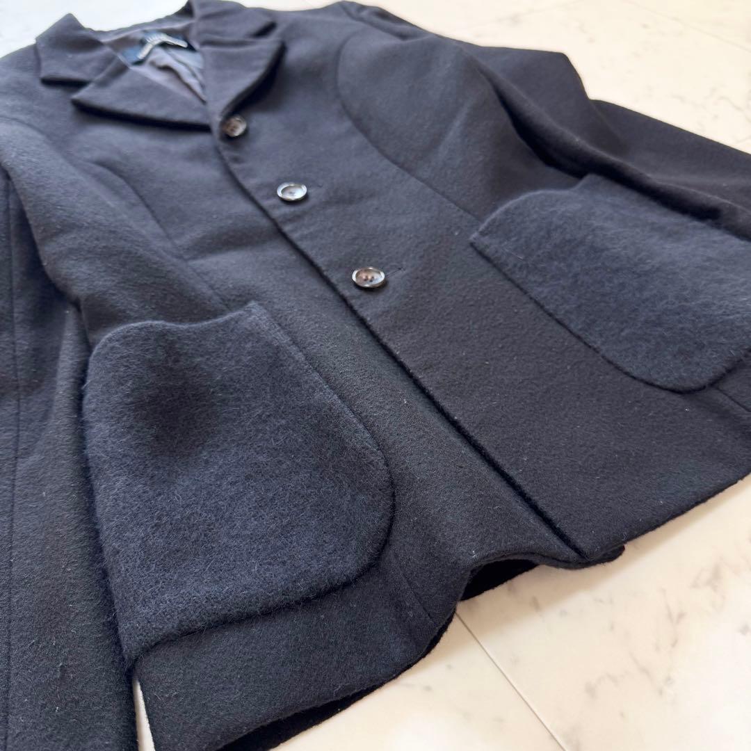 【美品】トリココムデギャルソン テーラード ジャケット ポケット切替 ウール