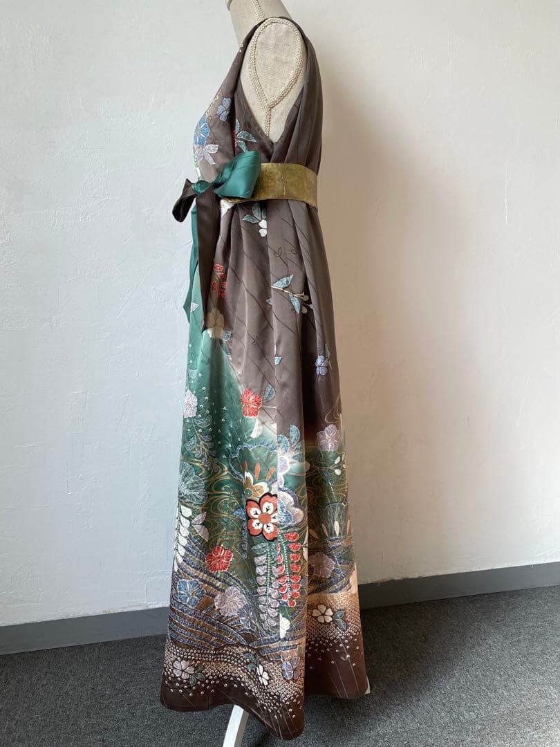 3218 着物　リメイク　ドレス　ワンピース
