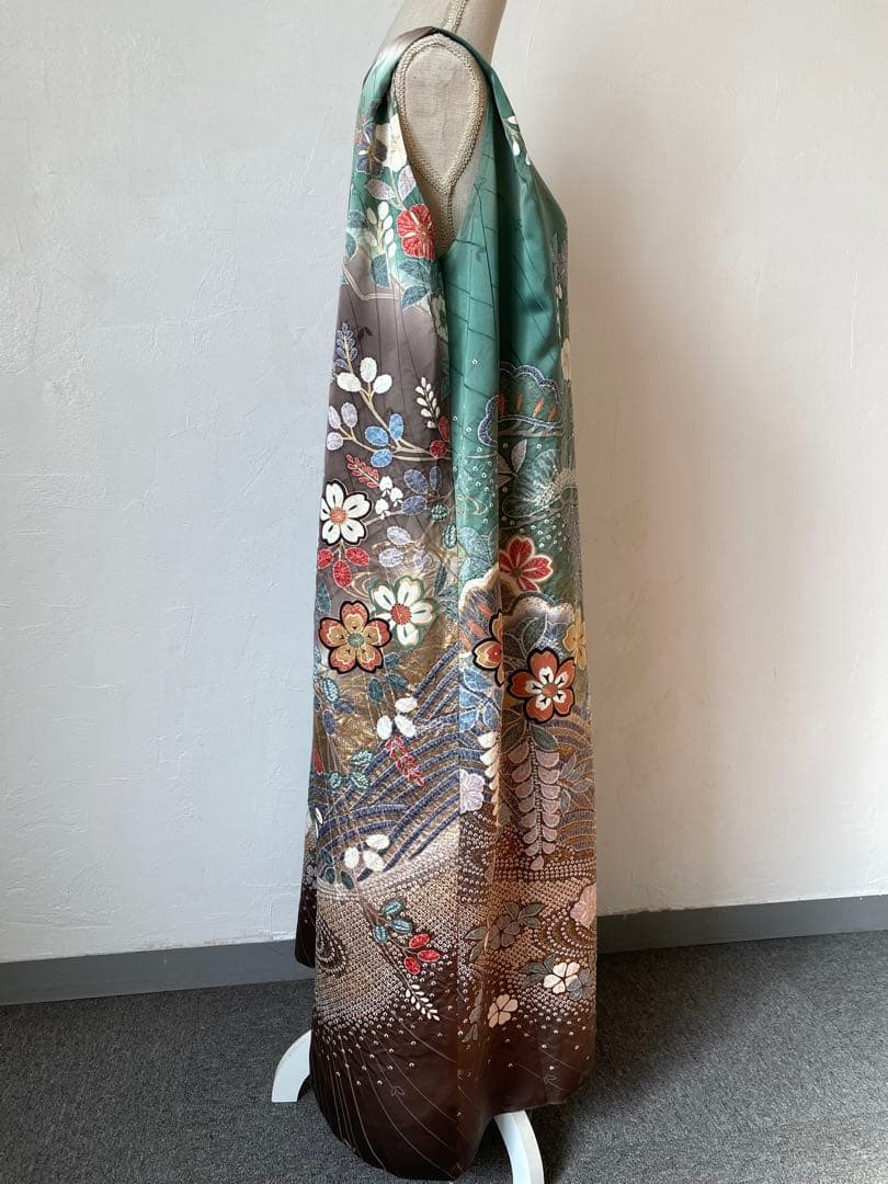 3218 着物　リメイク　ドレス　ワンピース