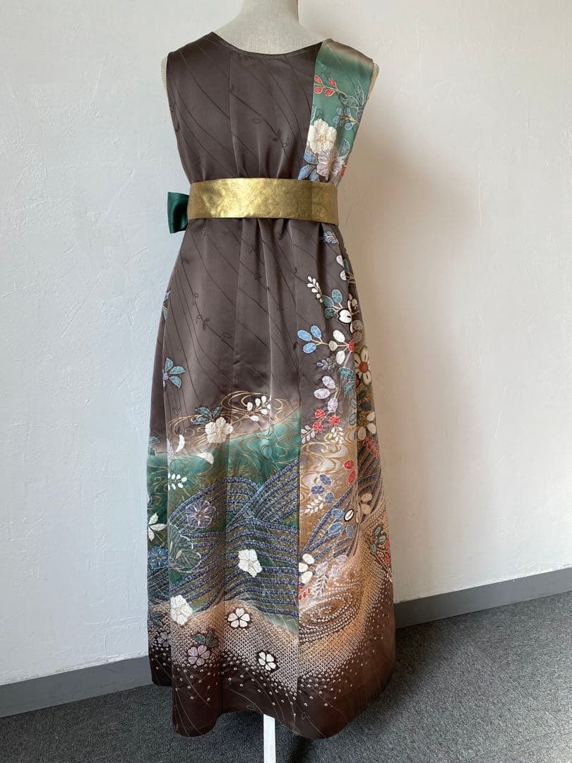3218 着物　リメイク　ドレス　ワンピース