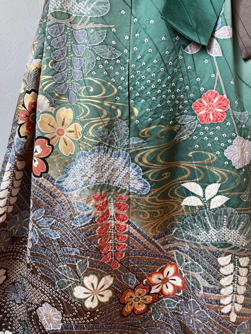 3218 着物　リメイク　ドレス　ワンピース