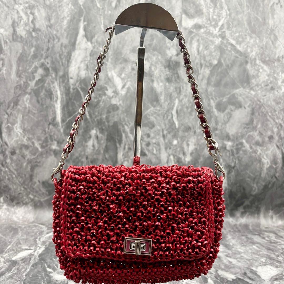 美品✨アンテプリマ ルケット 3way ターンロック ショルダーバッグ 赤