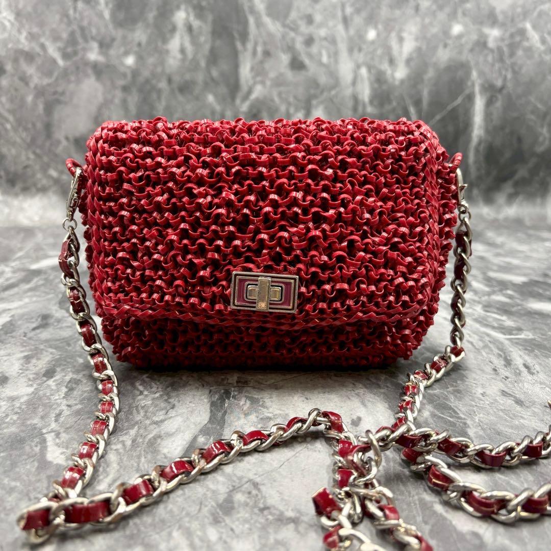 美品✨アンテプリマ ルケット 3way ターンロック ショルダーバッグ 赤