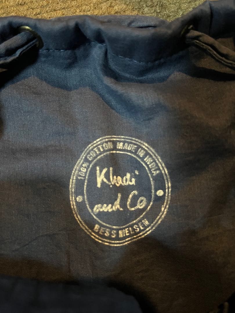 Khadi＆co.　FAUSTO コットンベルベットバッグ