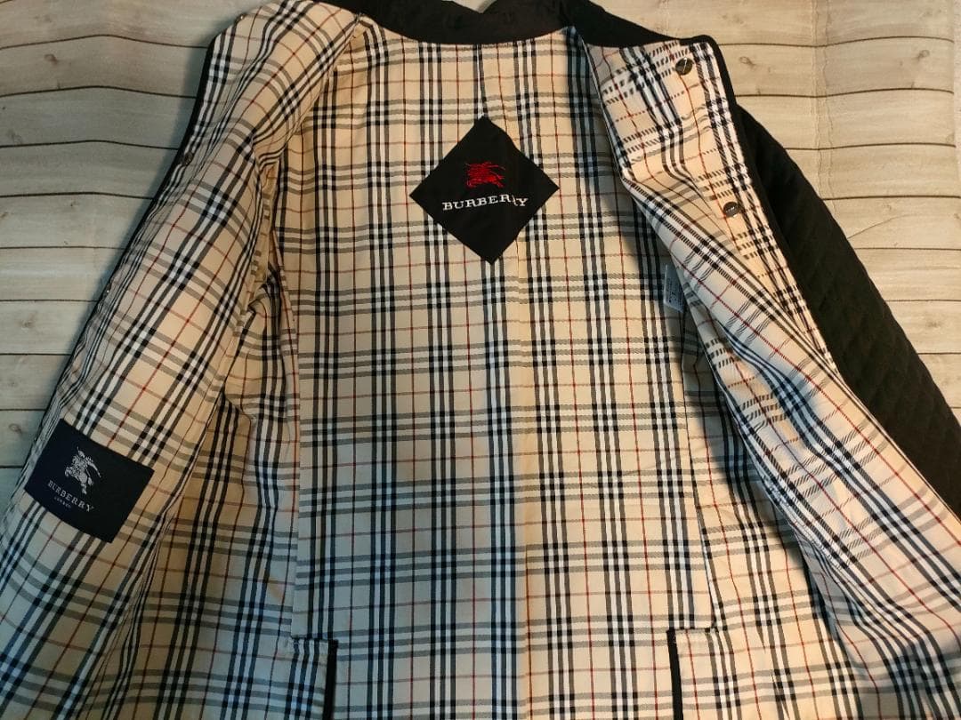 バーバリーキルティングジャケットコート