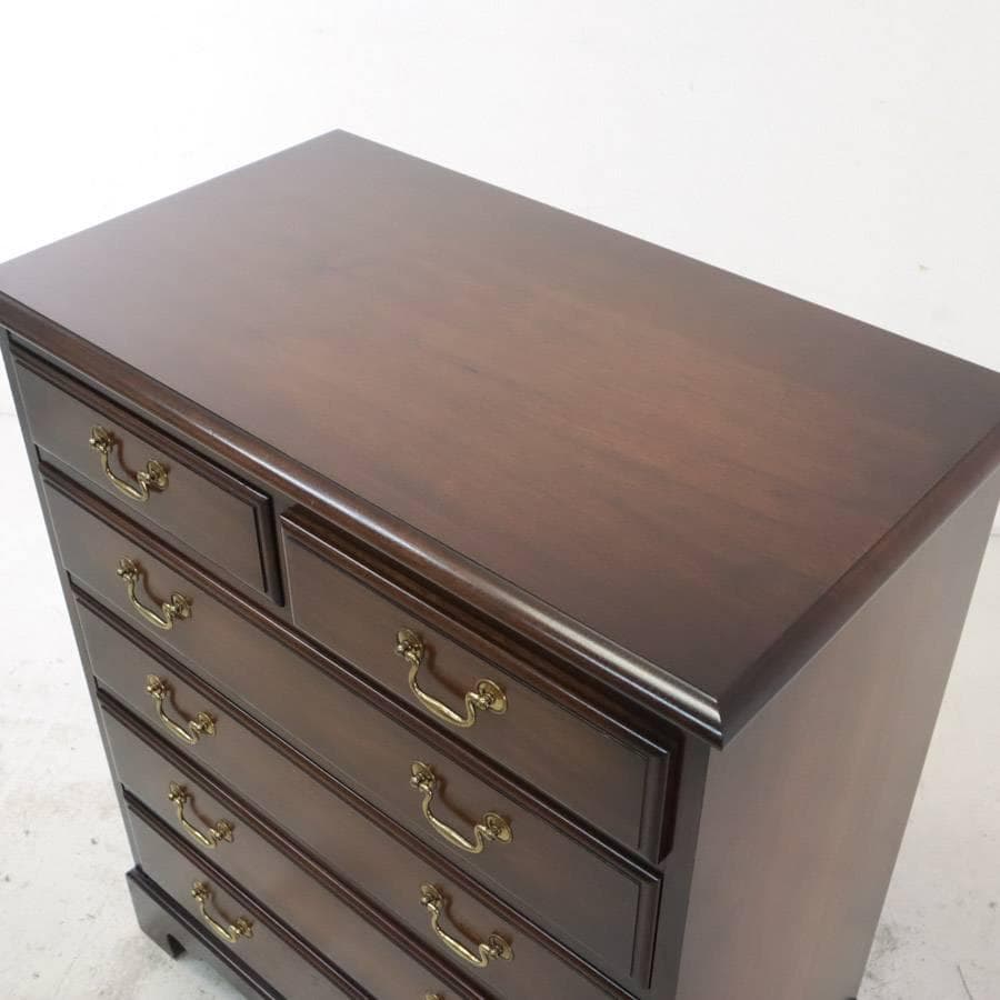 値下げ 横浜クラシック家具 ノックオンウッド オーク無垢 チェスト 5段