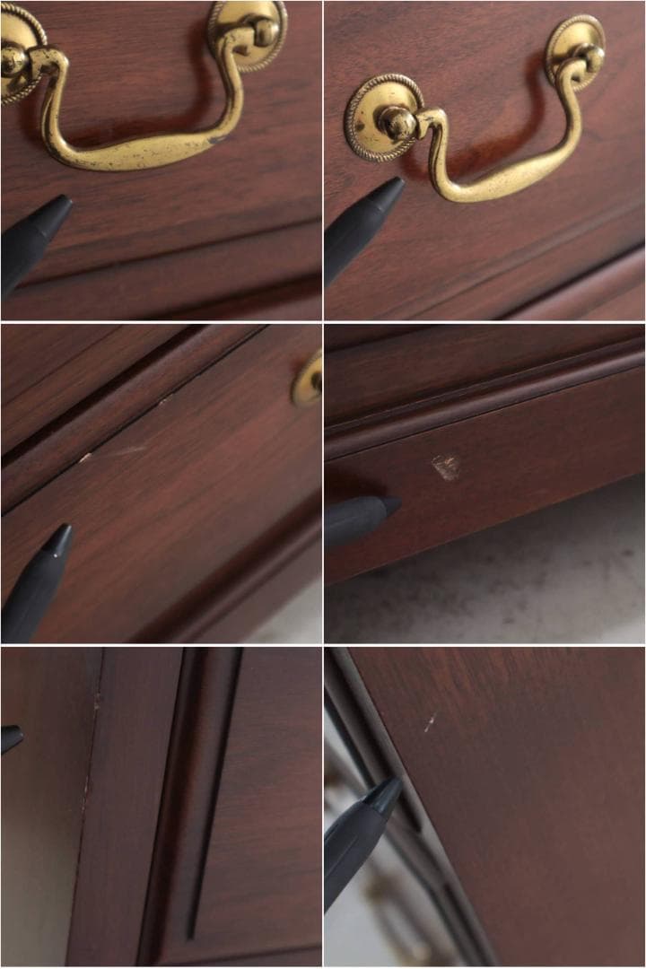 値下げ 横浜クラシック家具 ノックオンウッド オーク無垢 チェスト 5段