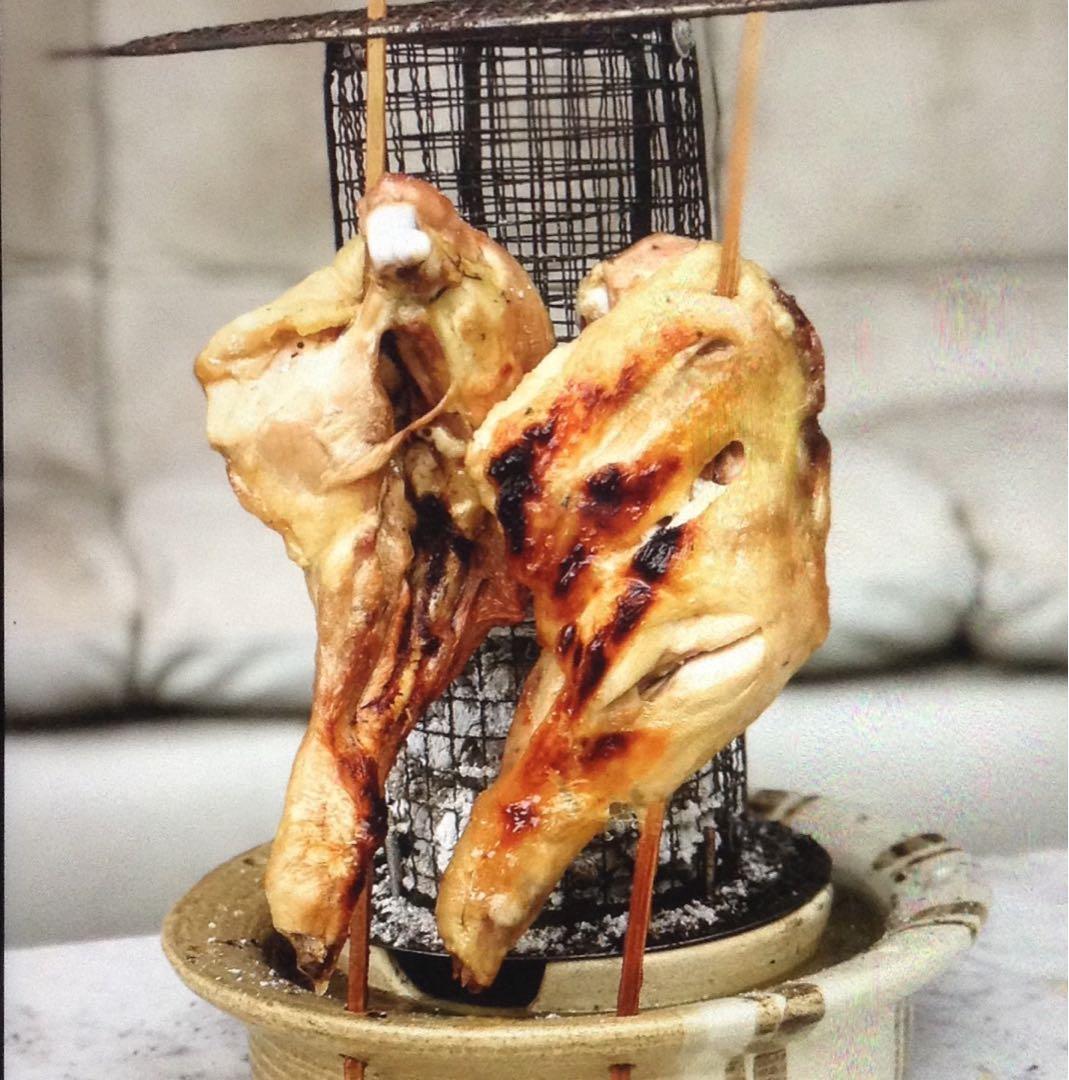 【美濃焼】串匠~金結昌(くじゃく)~　串物を炭焼き　七輪/魚/肉/バーベキュー