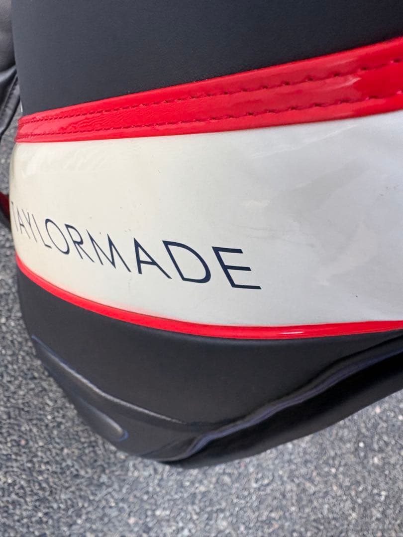 GOLFMAN　TAYLORMADE キャディバッグ 黒/赤/白