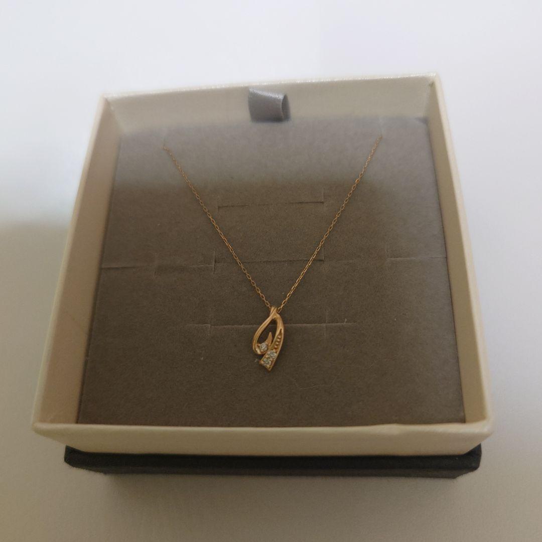 エステール K10YG ダイヤモンド ネックレス