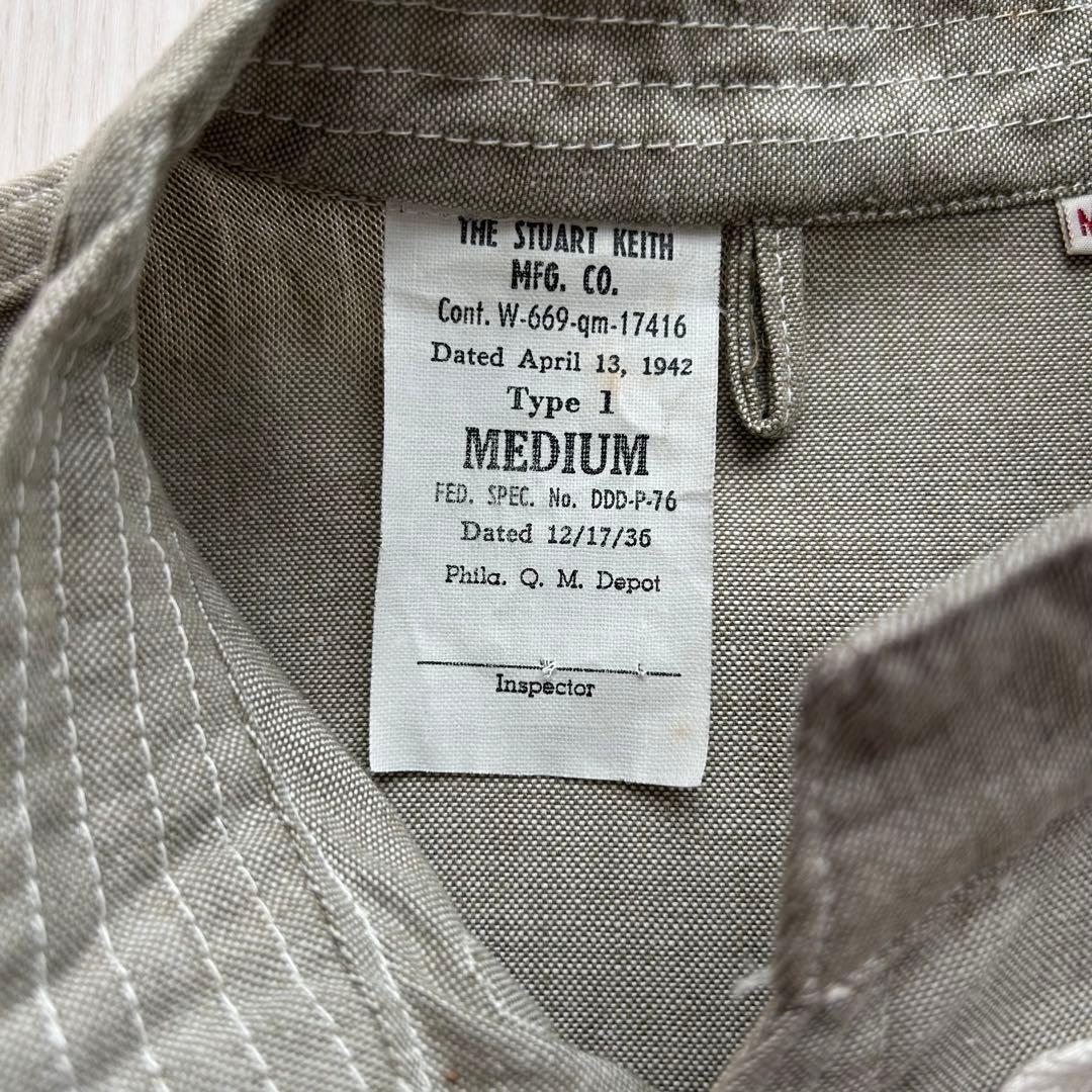 【希少】40s アメリカ軍　パジャマジャケット　スリーピングジャケット　軍納品