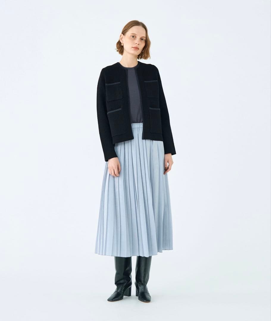 TOMORROWLAND ノーカラージャケット ブラック