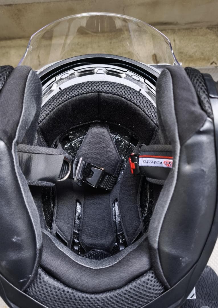 【中古】オージーケーカブト EXCEED パールホワイトM ピンロック付き