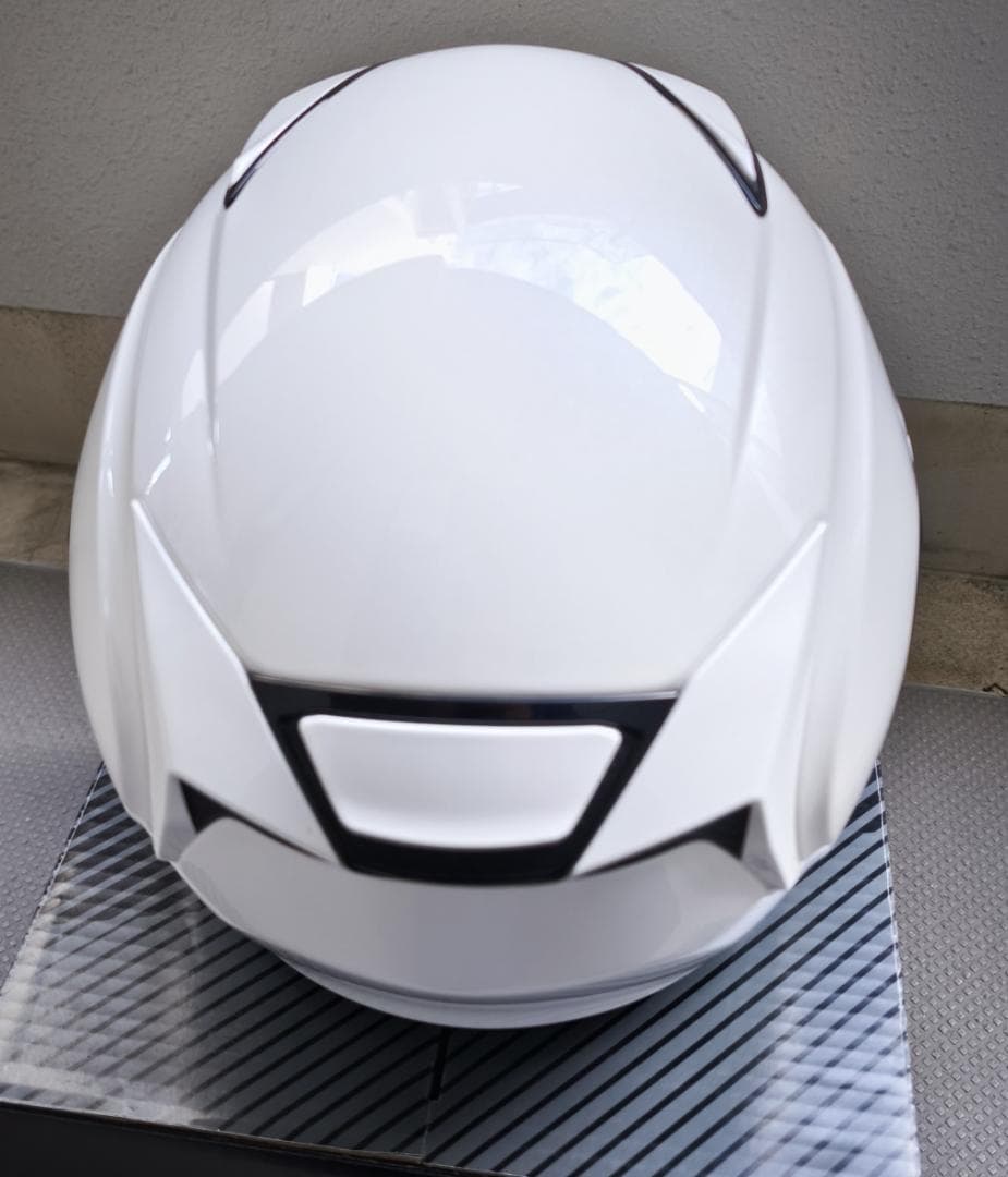 【中古】オージーケーカブト EXCEED パールホワイトM ピンロック付き