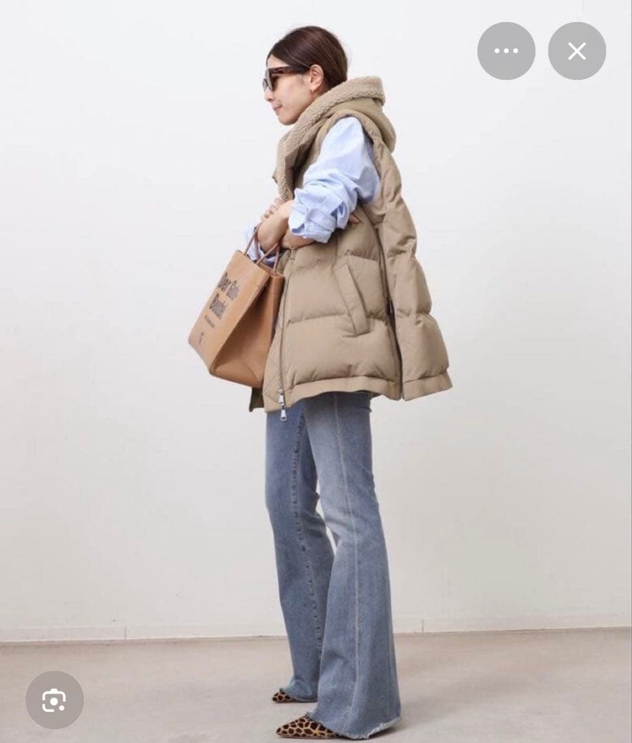 アパルトモン　ルーアンドレア　ダウンベスト　ベージュ