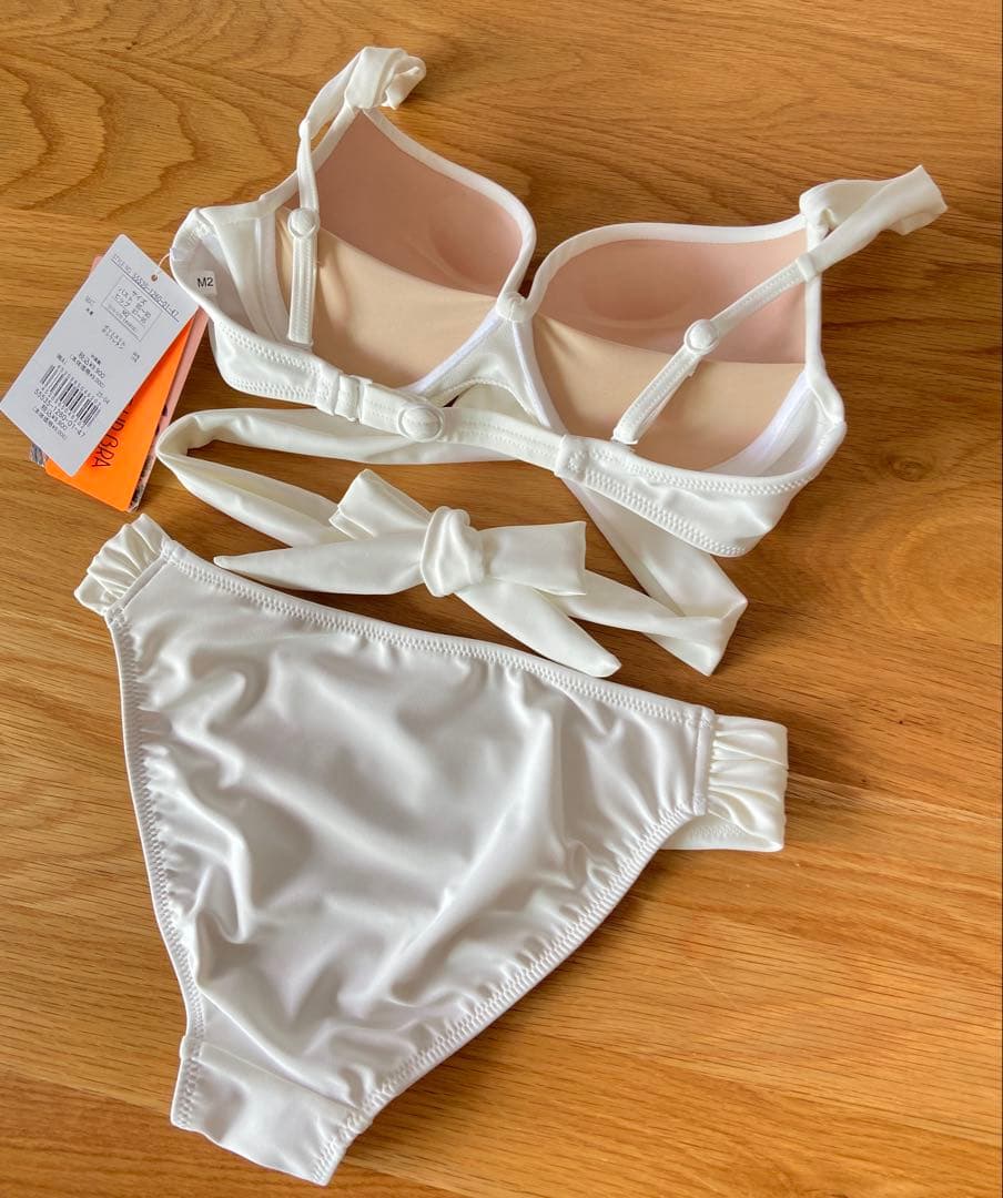 【三愛水着楽園】ホワイト クロスビキニ