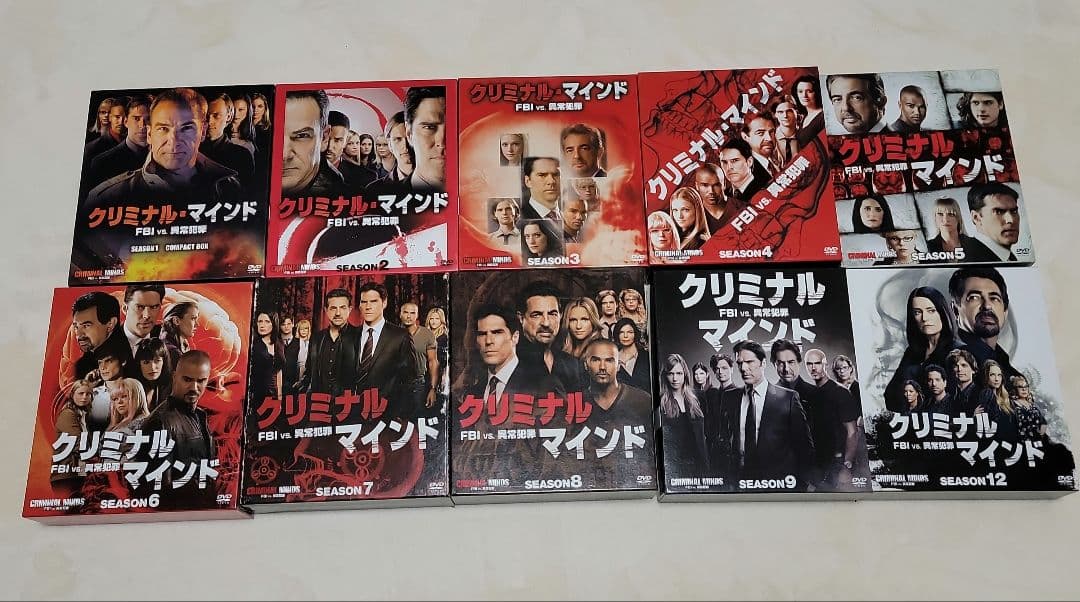 クリミナルマインド DVD コンパクト season 1～9&12