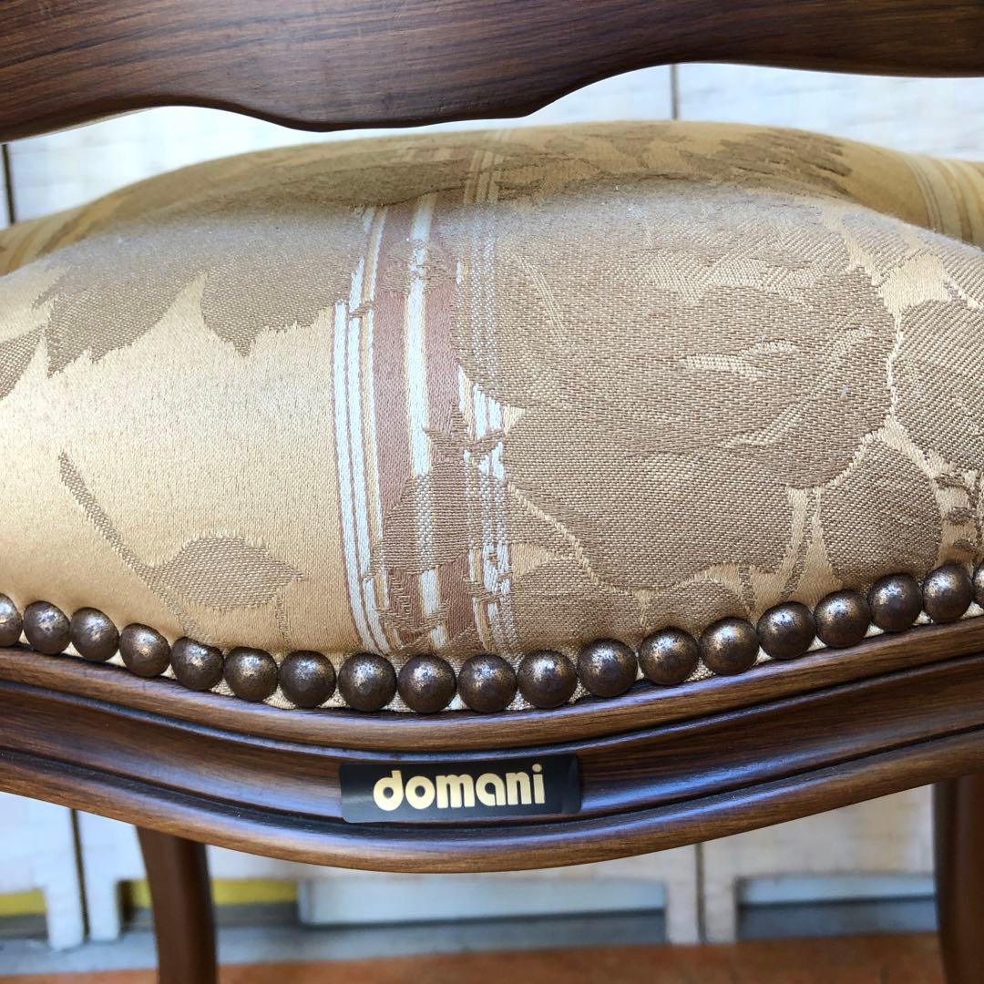 あ2 domani カリモク 椅子 ルイ15世 猫脚 アンティーク 2脚