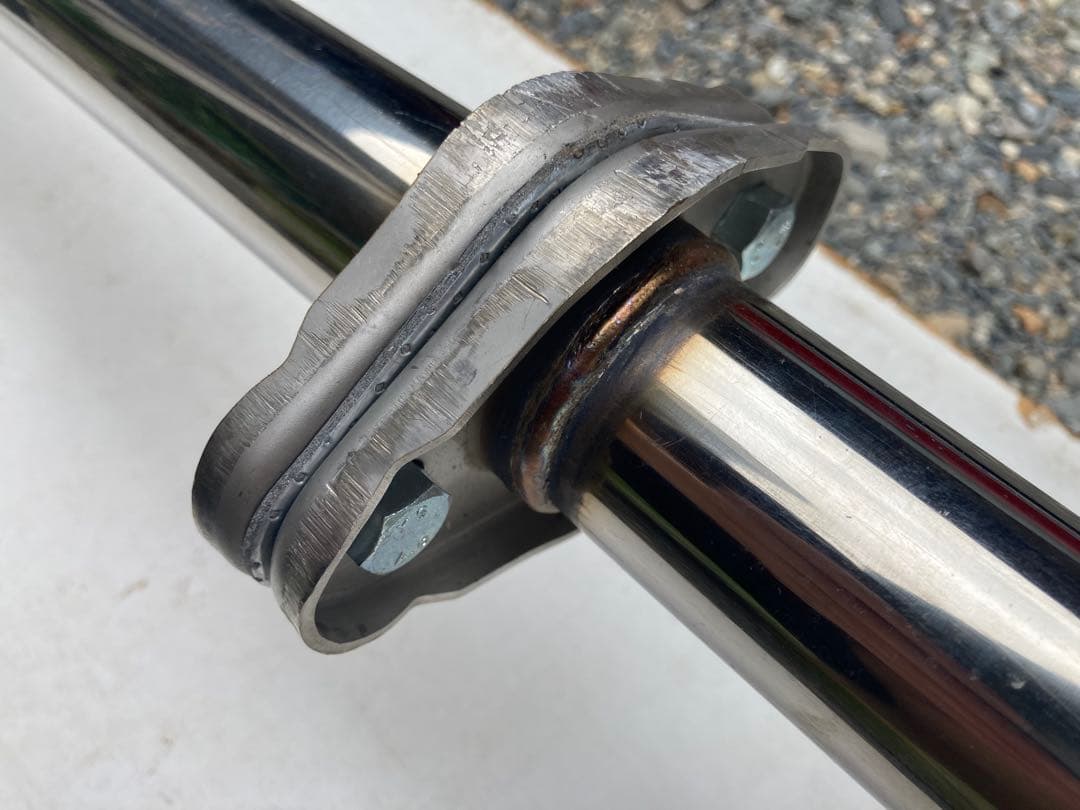 美品 メーカー不明 C系アルトワークス フロントパイプ ストレート 直管