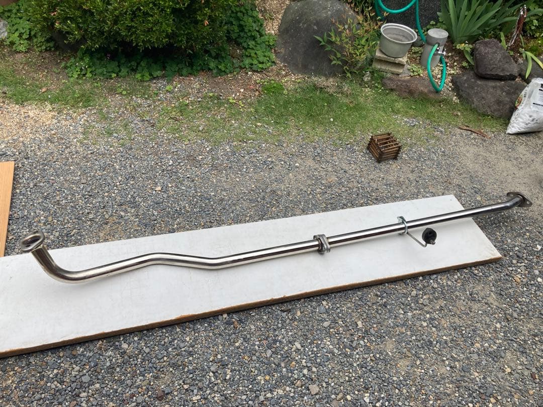 美品 メーカー不明 C系アルトワークス フロントパイプ ストレート 直管