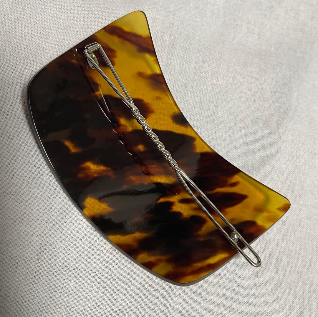 希少　本鼈甲　べっこう　バレッタ　髪飾り　髪留め