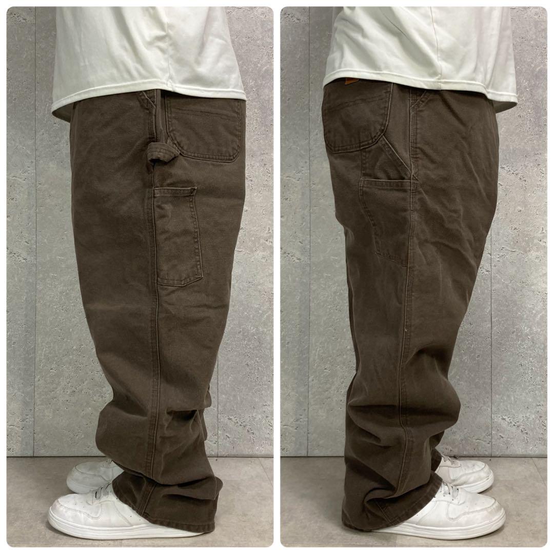 カーハート　ダックペインターパンツ　ブラウン　ビックサイズ　W40 L30