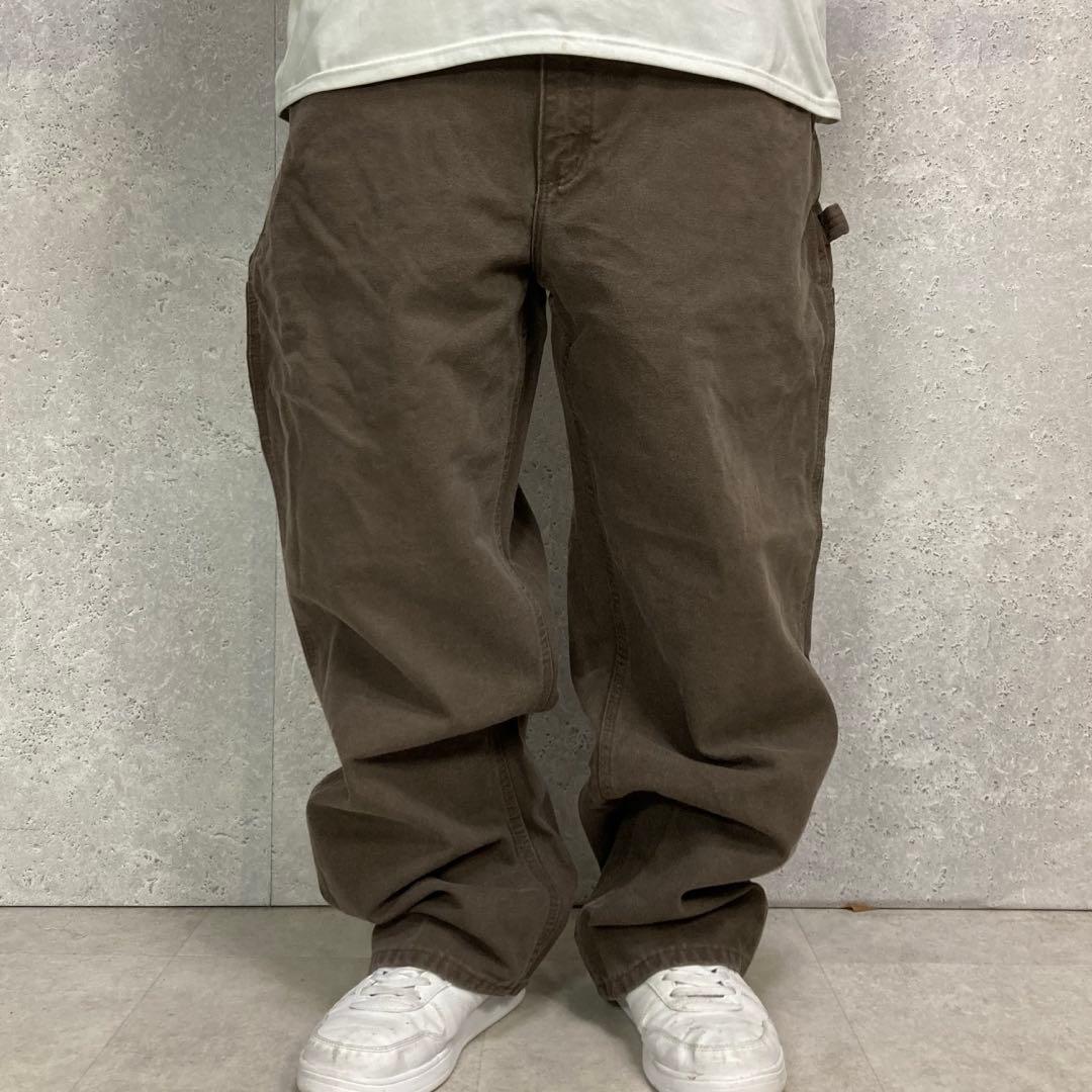 カーハート　ダックペインターパンツ　ブラウン　ビックサイズ　W40 L30