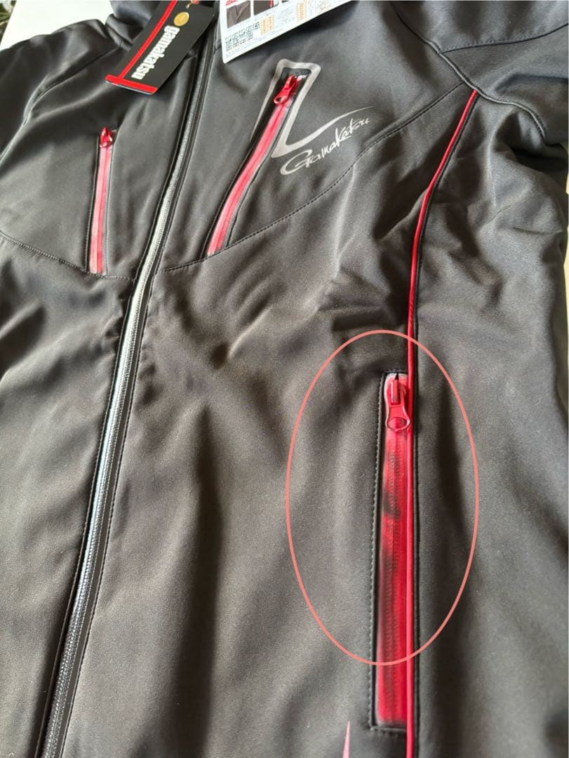 がまかつ　GM-3370 ソフトシェルスーツ　ブラック　L サイズ