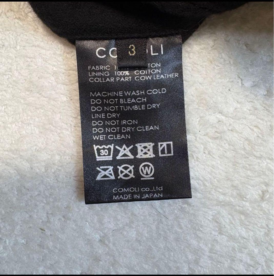 【新品未使用】COMOLI☆25aw カバーオール☆3☆黒
