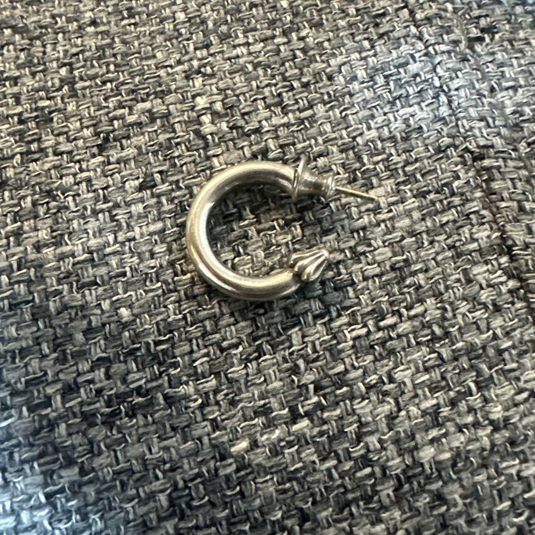 シルバー925 フープ型 ピアス(片耳用)